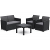 Keter 252643 CLAIRE 2 SEATERS SOFA set - grafit