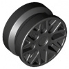 93595 Black Wheel 11mm D. x 6mm with 8 'Y' Spokes (Černé kolo 11 mm D. x 6 mm s 8 paprsky 