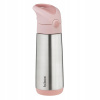 B.Box oceľová fľaša na pitie so slamkou 500 ml / Blush Crush
