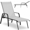 Záhradné lehátko - Garden Deckchair s nastaviteľným operadlom a Stalowa Ra (Garden Deckchair s nastaviteľným operadlom a Stalowa Ra)