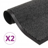 vidaXL Rohožky pred dvere 2 ks antracitové 120x180 cm obdĺžnikové všívané - Antracitová - 121379-68004