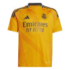 adidas Real Madrid Away Shirt 2024 2025 Juniors Orange 7-8 Years