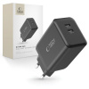 Tech-Protect NC45W GaN sieťová nabíjačka 2x USB-C 45W, čierna