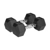 HEX 2x9 kg pogumované liatinové činky REBEL ACTIVE