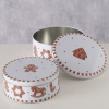 Boltze Home Plechová dóza s perníčkom Ginger - set 2ks