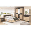 VerDesign, VALENTÍNA, štýlová spálňa sonoma/wenge LTD