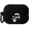 Karl Lagerfeld 3D Logo NFT Karl and Choupette Silikonové Pouzdro pro AirPods Pro 2 KLAP2RUNKC