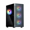 ZALMAN case I4 TG, Mid Tower, ATX, 2xUSB 3.0, 1xUSB 2.0, 4x 120mm RGB Fan, černá i4 TG Black