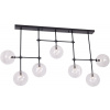 MaxLight Lollipop stropné svietidlo x40 W čierna-priehľadná P0396