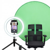 TRUST Kruhové Světlo + Green Screen Maku+ 2-in-1 Streaming Kit 24881