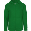 NEUTRAL O 13301 / Detská mikina na zips s kapucňou z bio bavlny - green 104-110