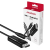 AXAGON RVC-DPC, USB-C -> DisplayPort redukcia / kábel 1.8m, 4K/60Hz (RVC-DPC)