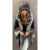 Max Original Leather Textilná bunda s pravou kožušinou LIONE black/silver (50 2XL) - Black-silver - 50