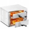 SucceBuy Dvojpodlažná rúra na pizzu s 3 otočnými gombíkmi 477x400x350MM