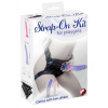 You2Toys Připínací penis s 2 dildy fialové a růžové