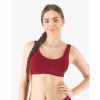 GINA dámské top podprsenkový se širokými ramínky, bez kostice, bezešvé, jednobarevné Bamboo PureLine 07011P - brandy M/L, vel. M/L, brandy