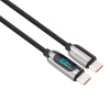 Solight USB-C kábel s displejom, USB-C konektor - USB-C konektor, 100W, 1m SSC1801