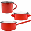 Hrniec, kastrol - SADA Črepníkov + Črepník + RONDEL ENAMEL OLKUSZELOPOL (Hrniec, kastrol - SADA Črepníkov + Črepník + RONDEL ENAMEL OLKUSZELOPOL)