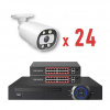 Techage IP – 24 kamerový set 5 MP BULLET-WLI