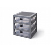 LEGO Storage organizér se třemi zásuvkami 4095 Organizér šedá