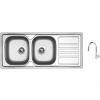 Set Sinks OKIO 1160 DUO V matný + batéria Sinks MIX 35 P chróm