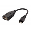 Oem Redukce Value USB A(F) - microUSB B(M), OTG, 0,15m, černý
