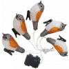 Reťaz MagicHome Vianoce A Bird, 25x LED, IP44, 3xAA, osvetlenie, 5 vtáčikov