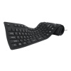 GEMBIRD KB-109F-B Flexibilní silikonová klávesnice voděodolná USB+OTG černá