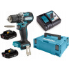 Makita DDF487RAJ 18V aku vŕtačka 2x 2Ah batérie, nabíjačka, kufor