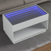 Nočný Stolík S Nekonečnými Led Čierny 50X50X