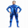 Legíny - Lesklý spandexový oblek druhá pokožka (Eevi leggings nohavice jednoducho pohodlné gombíky sivé 80)