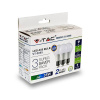 Zvýhodnené balenie, 3x E27, 5W, Studená biela, 420lm, 3ks balenie