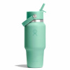 Termohrnček Hydro Flask Wide Flex Straw Travel Bottle 24 oz Farba: Hraško. zelená/tm. zelená