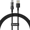 Baseus Dátový kábel Gem USB Type-C 100W 1m Cluster Black