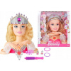 LEAN TOYS Stylingová hlava bábiky s príslušenstvom