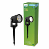 Záhradná Lampa LED Reflektor 1.5W 180lm 2700K Čierna Reuel Ultra Philips