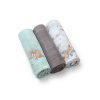 BABYONO Plienky bambusové 3 ks Blue-grey, 70x70 cm
