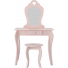VENETI Detský toaletný stolík so stoličkou MADOX - ružový