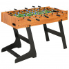 zahrada-XL Skladací stolný futbal bledohnedý 121x61x80 cm 91941