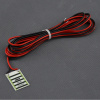 Vykurovacie pevné ploché MINI teleso z keramiky MALAPA TF3670 DC12V-10W IP54 R38x26mm L=3m (Vykurovací článok, Typ: Pevný/plochý, Určenie: Ohrev telies s plochým tvarom, Merný výkon: 0.23W/cm2, Výkon: