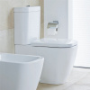 DURAVIT Happy D.2 WC misa kombi s hlbokým splachovaním, Vario odpad, 365 x 630 mm, biela, s povrchom WonderGliss, 21340900001