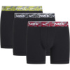 Nike Boxer Brief 3 Pack Mens Blk Gym Rd/Anth Medium