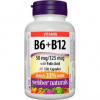 Webber Naturals Vitamín B6 + B12 + kyselina listová 120 tabliet