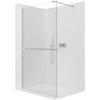 CERANO - Sprchová zástena Walk-in Onyx Cube Ľ/P - 8 mm + polička / držiak na uteráky - hranatá vzpera - chróm, transparentné sklo - 150x200 cm