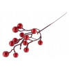 Vetvička MagicHome Vianoce, Berries, červená, 27 cm