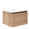 Naturel Koupelnová skříňka s umyvadlem Savona 78x43x44,8 cm dub halifax mat SAVONA80DH