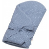 Baby Nellys zavinovačka s výstužou na zaväzovanie DOTS jeans