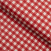 PVC obrus Červeno-biela vzorovaná kocka 12x12 mm PV-174 - metráž š. 140 cm