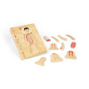 Bigjigs Toys Drevené puzzle Anatóm chlapec