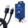 Kábel 3mk USB - USB typ C 1 m čierny